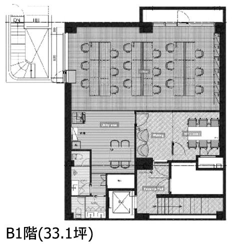 クレス不動産神田ビルB1F 間取り図