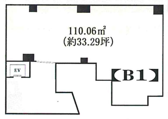 オークプラザⅡB1F 間取り図