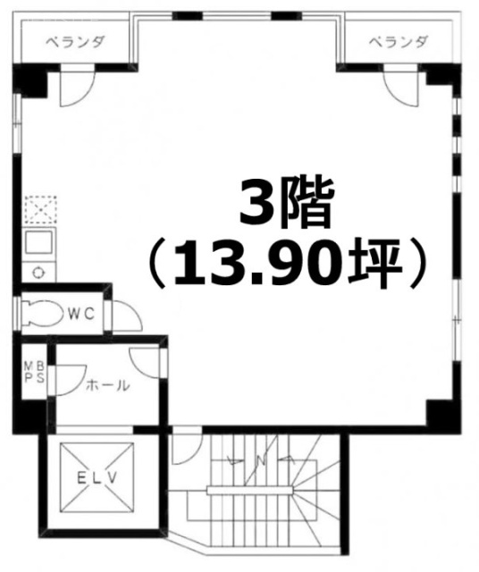 NIKO小岩ビル3F 間取り図