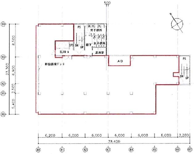 日新建物新橋ビル6F 間取り図