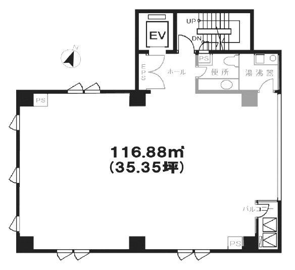 恵比寿S2ビル5F 間取り図