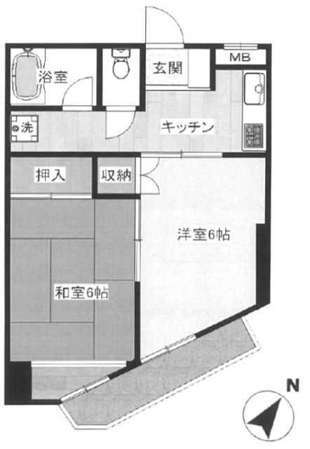 双秀ビル505 間取り図