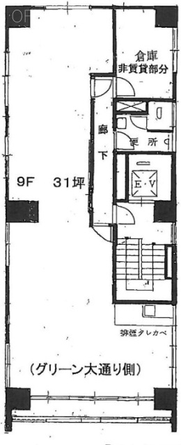 金井ビル9F 間取り図