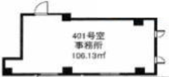 湯島不二ビル401 間取り図