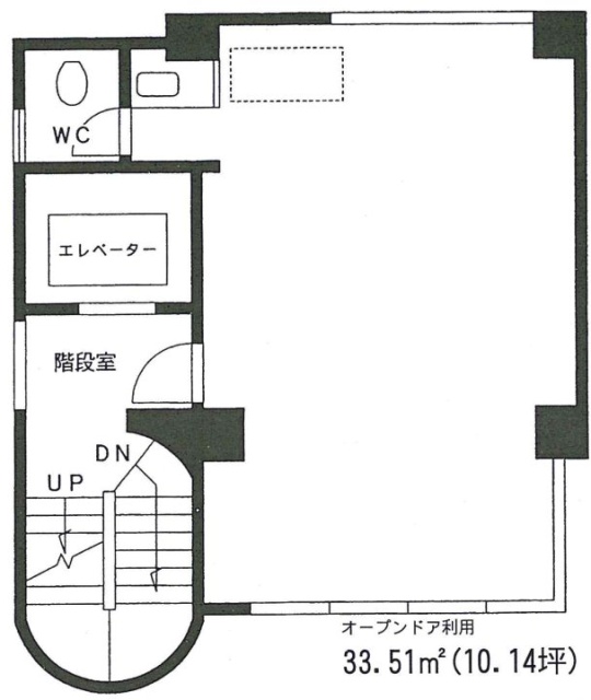 Kビル1F 間取り図