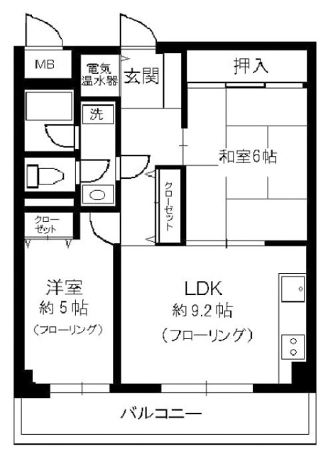 ディアハイム飯田橋ビル202 間取り図