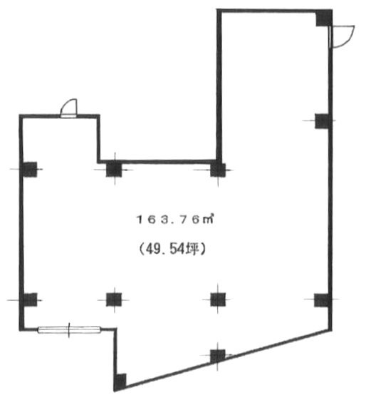 奥沢ハイツB1F 間取り図