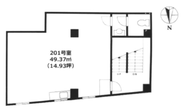 セレニティ戸越ビル201 間取り図