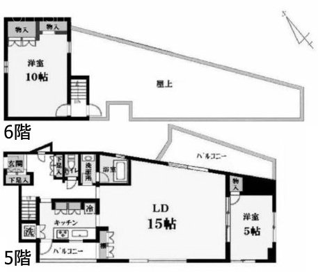 B STEPビル502・6F 間取り図