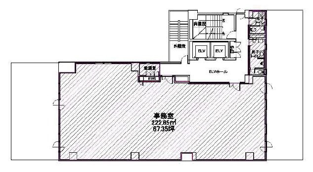 オーキッドプレイス人形町三丁目7F 間取り図