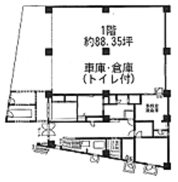 第一桂城ビル1F 間取り図