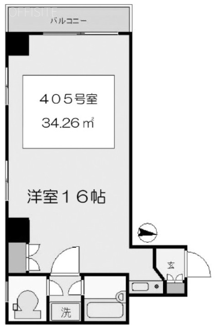 セブンビル405 間取り図