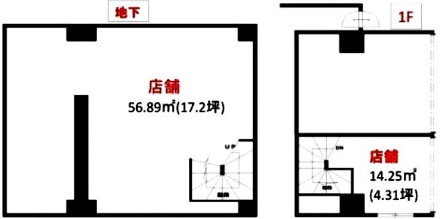 フローラルハイツB1F∼1F 間取り図