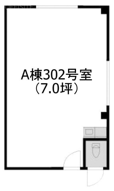 第三服部ビルA棟302 間取り図