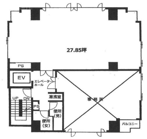 横浜O・TビルA 間取り図