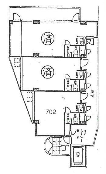 井上ビル12号館702 間取り図