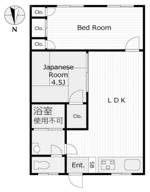 青葉フラットビル303 間取り図