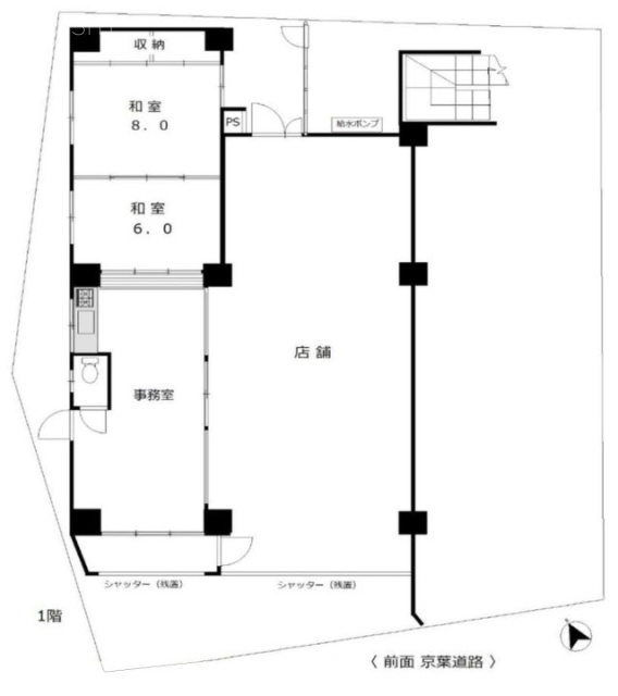 クレール亀戸ビル1F 間取り図