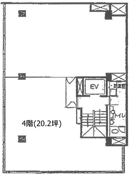 花岡ビル4F 間取り図