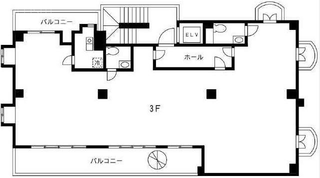 NAGAIビル3F 間取り図