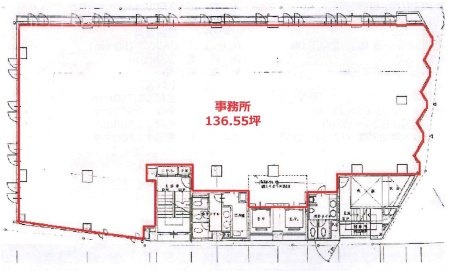 早稲田駅前ビル3F 間取り図