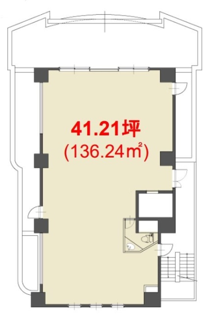 イマスShyukawaguchiビル5F 間取り図