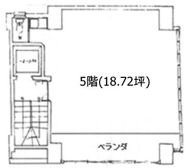 第3篠原ビル5F 間取り図