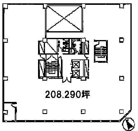 マリンビル8F 間取り図