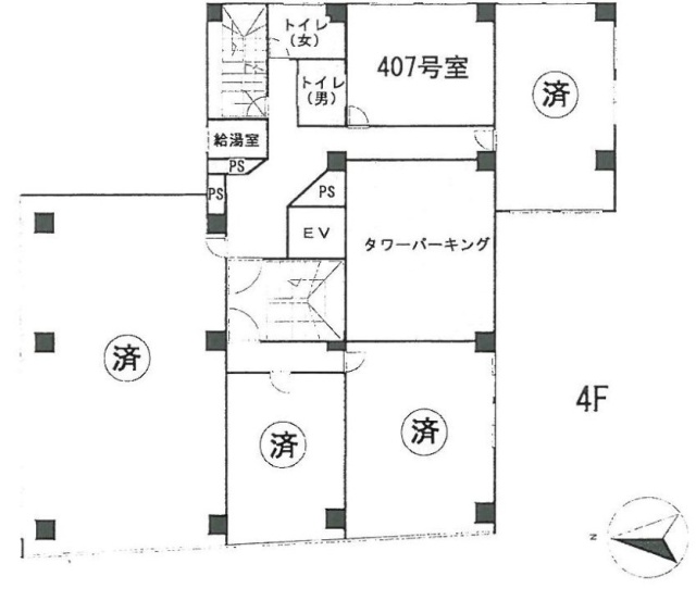 大同ビル407 間取り図