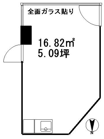 Kスタジオビル102 間取り図