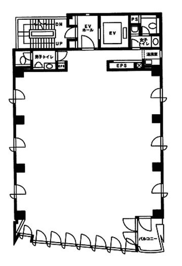 福田ビルウエスト4F 間取り図