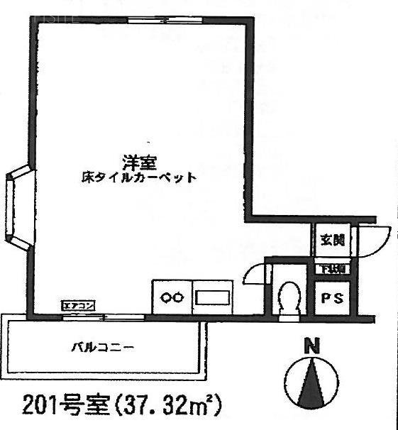 ヴェルドミール柳橋201 間取り図