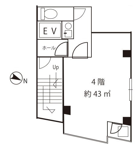 エスポアールビル4F 間取り図