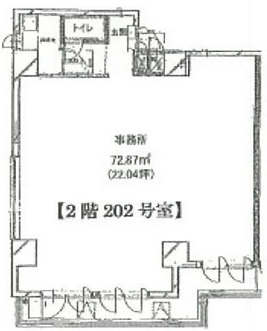 さいかち坂ビル202 間取り図