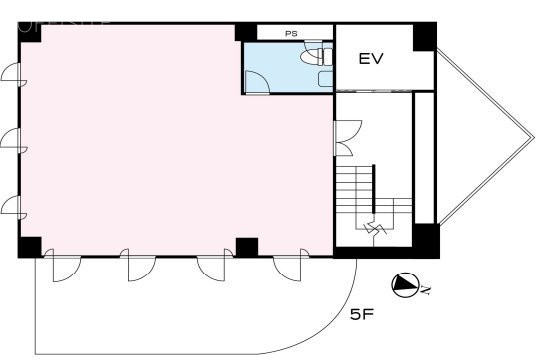 アカデミービル5F 間取り図