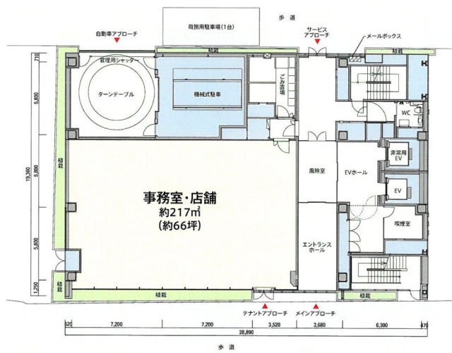 ニッセイ溜池山王ビル1F 間取り図