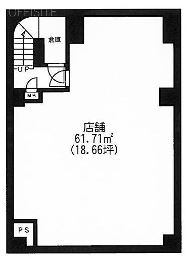 サンリット銀座ビルⅡB1F 間取り図