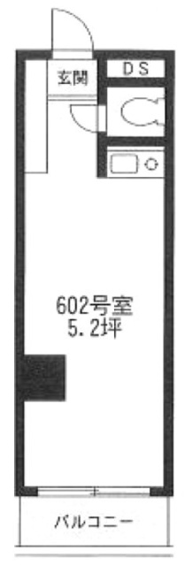 タックイレブン高田馬場602 間取り図