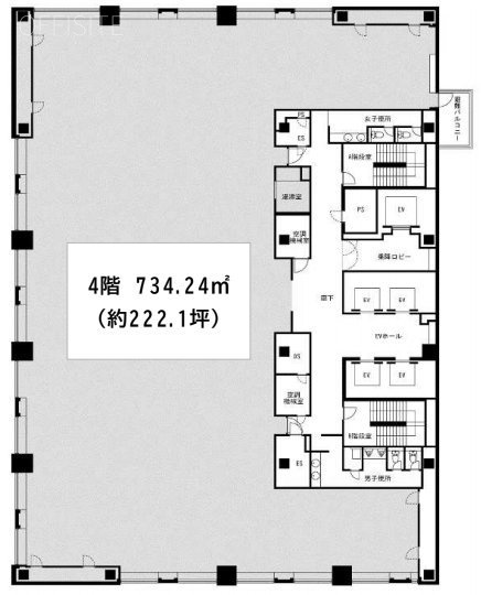 KDX横浜関内ビル4F 間取り図