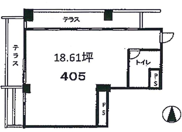 松村ハイツビル405 間取り図