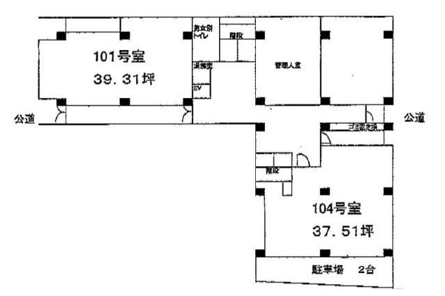 六本木福吉町ビル101 間取り図