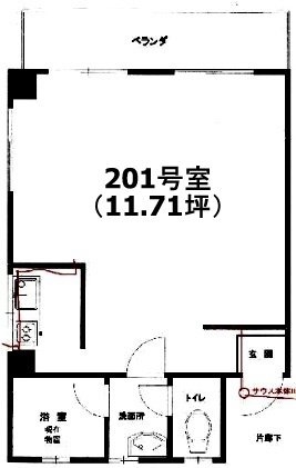 サウス青山マンションビル201 間取り図