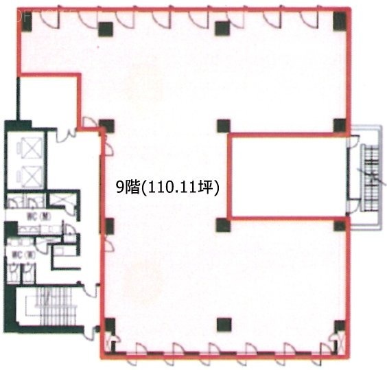 西新宿松屋ビル9F 間取り図