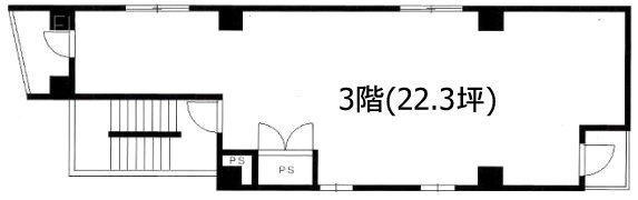 川島ビル3F 間取り図