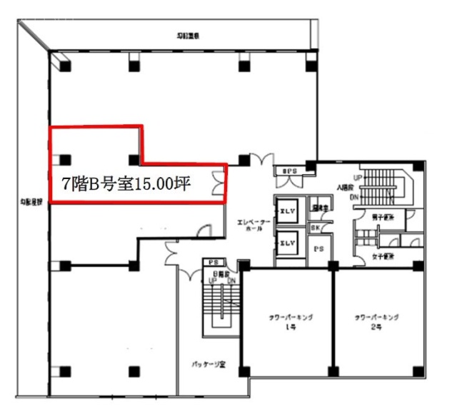 第2山崎ビルB 間取り図