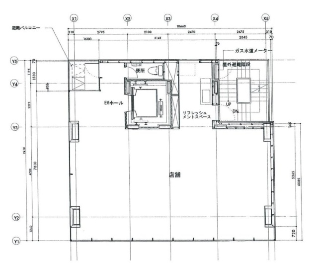 銀座クリスタルタワービル5F 間取り図