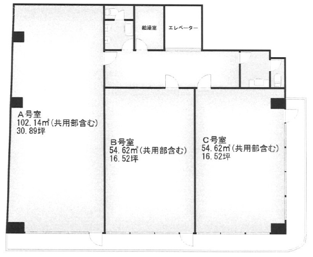 アーバン北千住ビル3F 間取り図