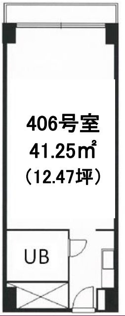 ニュー千駄ヶ谷マンション406 間取り図