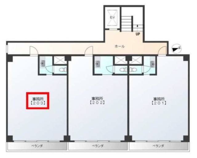 ファインライフ駒形203 間取り図