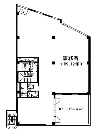 山崎ビル4F 間取り図